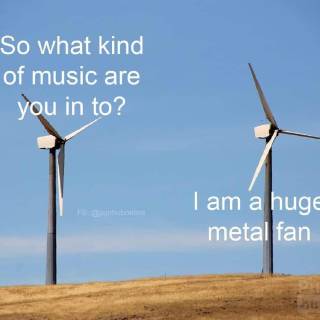 huge metal fan